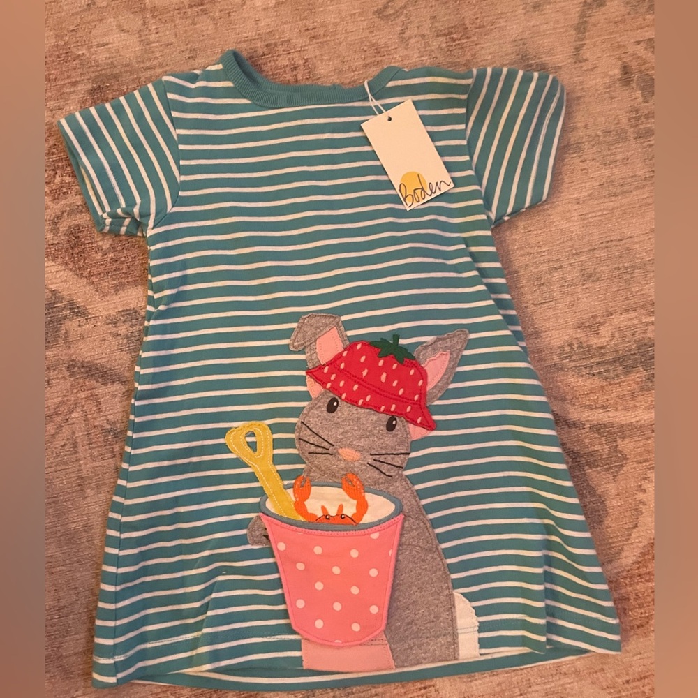 Baby Boden bunny beach crab dress